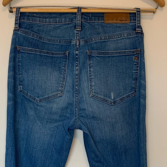 Madewell Cali Demi Boot Button Fly Distressed Jeans Size 26 - Picture 6 of 13